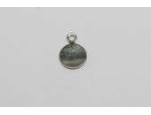 100 Plateaux 10mm a anneau argentes
