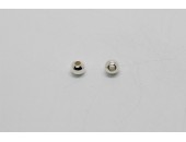 50 perles 4mm ARGENT VERITABLE