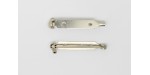 10 Attaches de broche "BALLOU" a coller 25mm