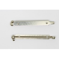 10 Attaches de broche "BALLOU" a coller 40mm