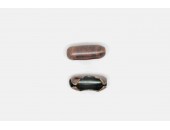 25 fermoirs chaine boule cuivree antique 2.5mm