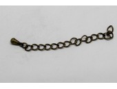 25 chainettes de collier laitonne antique
