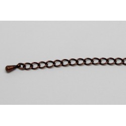 25 chainettes de collier cuivre antique