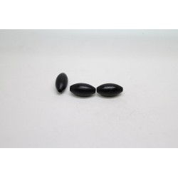 100 olives bois noir 12x24 mm