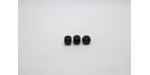 250 cubes arrondis bois noir 10 mm