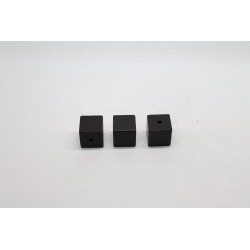 100 cubes bois noir 12 mm