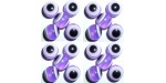 100 Disques Oeil Acrylique Violet 8mm