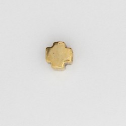 50 perles metal doré antique 6.5x6.5x4mm