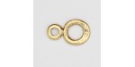 50 anneaux pour crochets metal doré antique 18x11x1mm