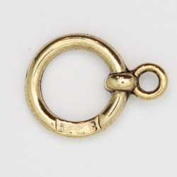 25 anneaux pour fermoir metal doré antique 16.5x1.5mm