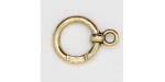 25 anneaux pour fermoir metal doré antique 16.5x1.5mm