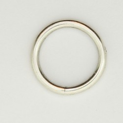 50 anneaux pour fermoir metal argenté antique 19x2mm