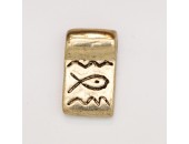 25 pendentifs metal doré antique 16x10x2mm