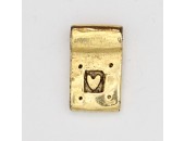 25 pendentifs metal doré antique 17x10.5x2mm