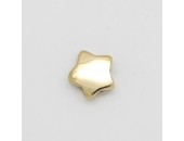 25 perles etoiles metal doré antique 10x10x4mm