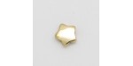 25 perles etoiles metal doré antique 10x10x4mm
