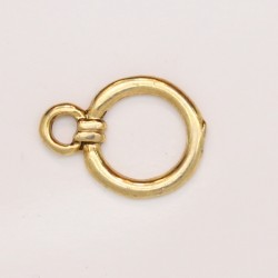 50 anneaux pour fermoir metal doré antique 17x12x1.5mm
