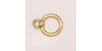 50 anneaux pour fermoir metal doré antique 17x12x1.5mm