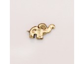 50 elephants metal doré antique 12x7x3mm
