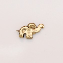 50 elephants metal doré antique 12x7x3mm