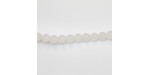 Perles Rondes Jade ''CANDY'' teinté 8mm Blanc 06