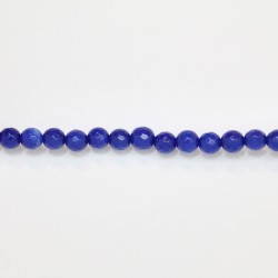 Perles Facettes Jade ''CANDY'' teinté 6mm Bleu 09