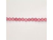 Perles Rondes Jade ''CANDY'' teinté 6mm Rose 10