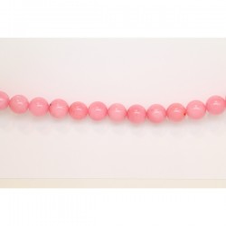 Perles Rondes Jade ''CANDY'' teinté 10mm Rose 10