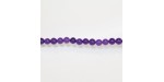 Perles Rondes Jade ''CANDY'' teinté 6mm Violet 11