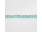 Perles Rondes Jade ''CANDY'' teinté 6mm Bleu 12