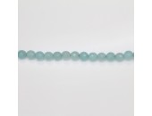 Perles Facettes Jade ''CANDY'' teinté 6mm Bleu 13