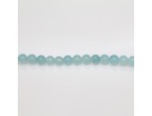 Perles Rondes Jade ''CANDY'' teinté 6mm Bleu 13