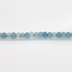 Rondelles Facettes Jade ''CANDY'' teinté 8mm Bleu 13