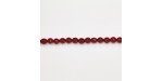 Perles Facettes Jade ''CANDY'' teinté 6mm Rouge 19