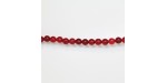 Perles Rondes Jade ''CANDY'' teinté 6mm Rouge 19