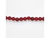 Perles Rondes Jade ''CANDY'' teinté 8mm Rouge 19
