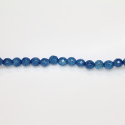 Perles Facettes Jade ''CANDY'' teinté 6mm Bleu 20