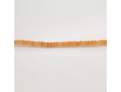 Rondelles Facettes Jade ''CANDY'' teinté 4mm Orange 24
