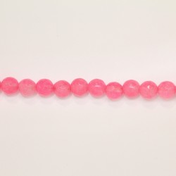 Perles Facettes Jade ''CANDY'' teinté 8mm Rose 25