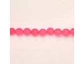 Perles Facettes Jade ''CANDY'' teinté 10mm Rose 25