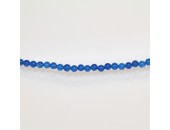 Perles Rondes Jade ''CANDY'' teinté 4mm Bleu 28