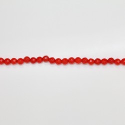 Perles Facettes Jade ''CANDY'' teinté 4mm Orange 31