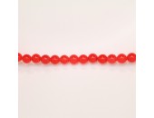 Perles Rondes Jade ''CANDY'' teinté 6mm Orange 31