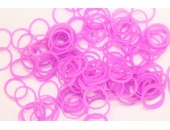 600 loom bands SILICONE violet fluo