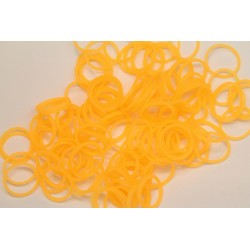 600 loom bands SILICONE orange uni