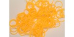 600 loom bands SILICONE orange uni