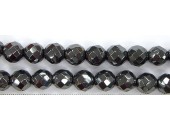 Perles Facettes Hematite 4mm - Fil de 40 Centimetres