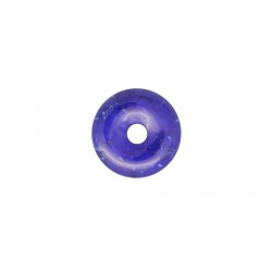3 donuts pierre howlite trempee lapis 30 mm
