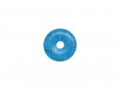3 donuts pierre howlite trempee turquoise 25 mm