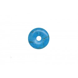 3 donuts pierre howlite trempee turquoise 25 mm